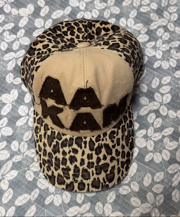 ★早期完売★AAKAM★Leopard Patch Cotton Ball Cap★日本未入荷 ☆AAKAM☆ Leopard Patch Cotton Ball Cap【送料0/関税0】