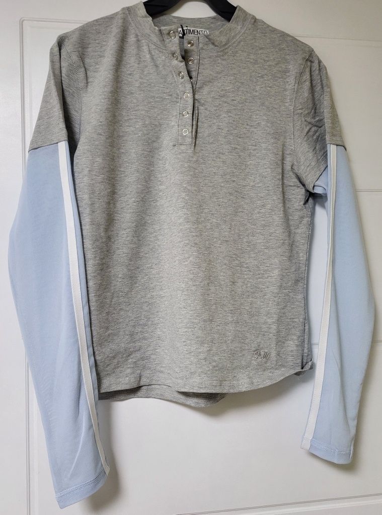 【PARTIMENTO】ALL-IN-ONE LAYERED HENLEY LONG SLEEVE MUSINSA | PARTIMENTO WOMEN All-in-one layered henley long