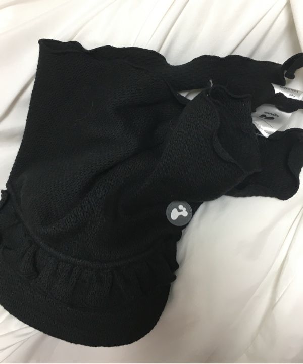 MUSINSA | HUG YOUR SKIN Frill Winter Visor Cap (Black)