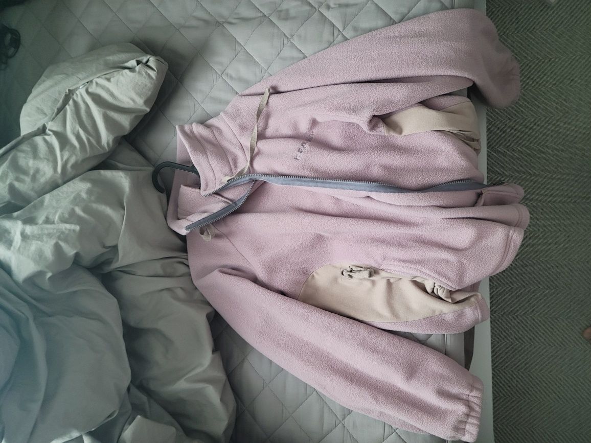 MUSINSA公式 | HUG YOUR SKIN Drawstring Fleece Zip-Up (Pink)