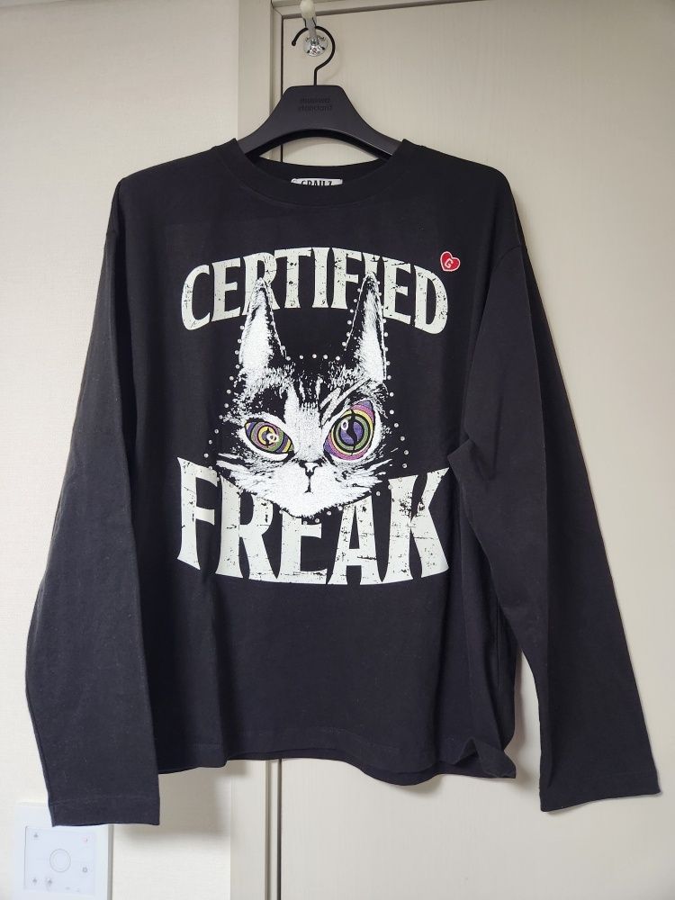 【GRAILZ】ZICO x GRAILZ VINTAGE FREAK CAT Long Sleeve MUSINSA | GRAILZ [ZICO x GRAILZ] VINTAGE FREAK CAT LONG SLEEVE
