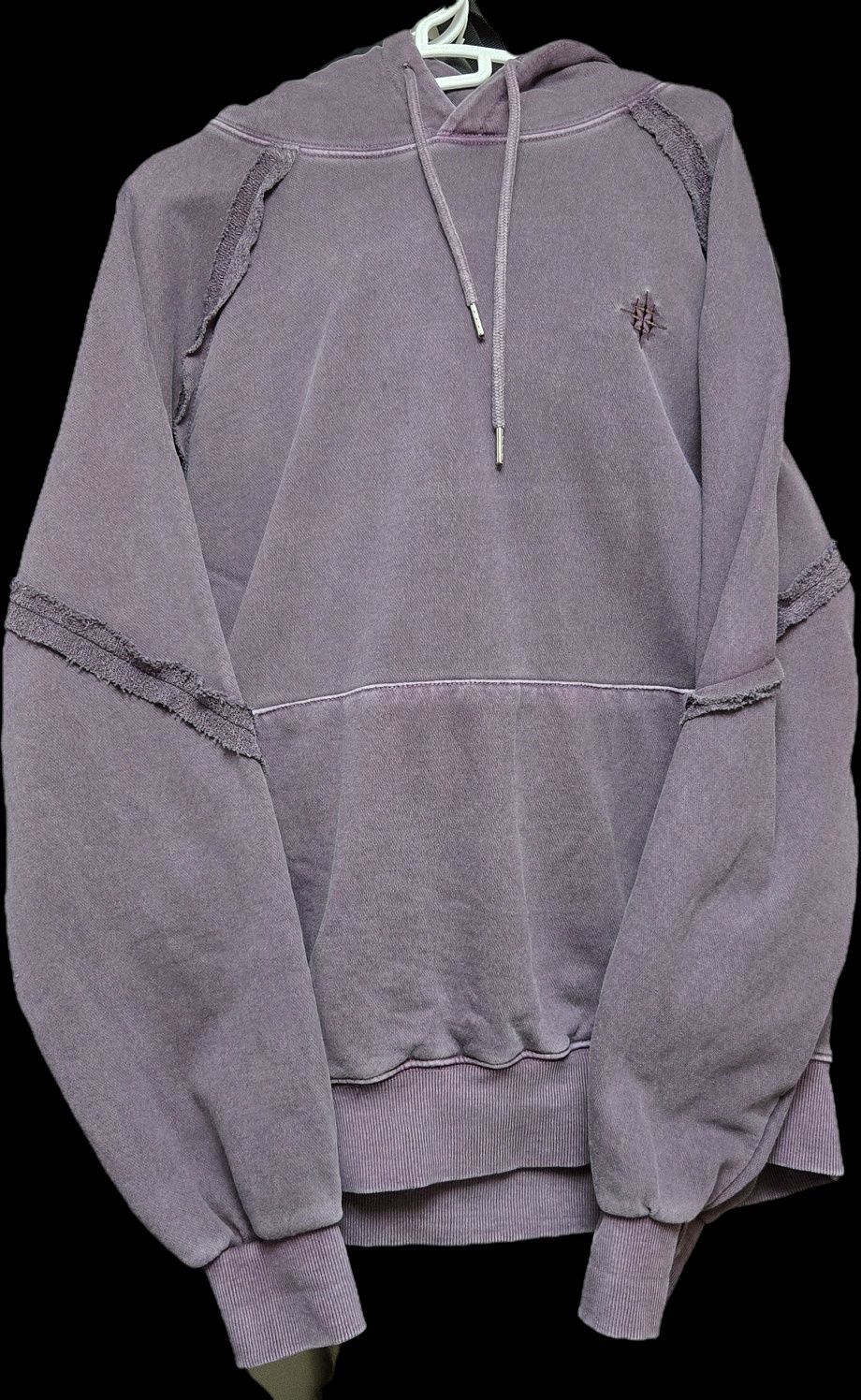MUSINSA | GAKKAI UNIONS Out Cut Raglan Pigment Hoodie Brown
