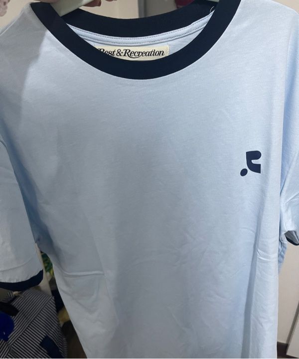 MUSINSA | REST&RECREATION LOGO RINGER T-SHIRT - BLACK