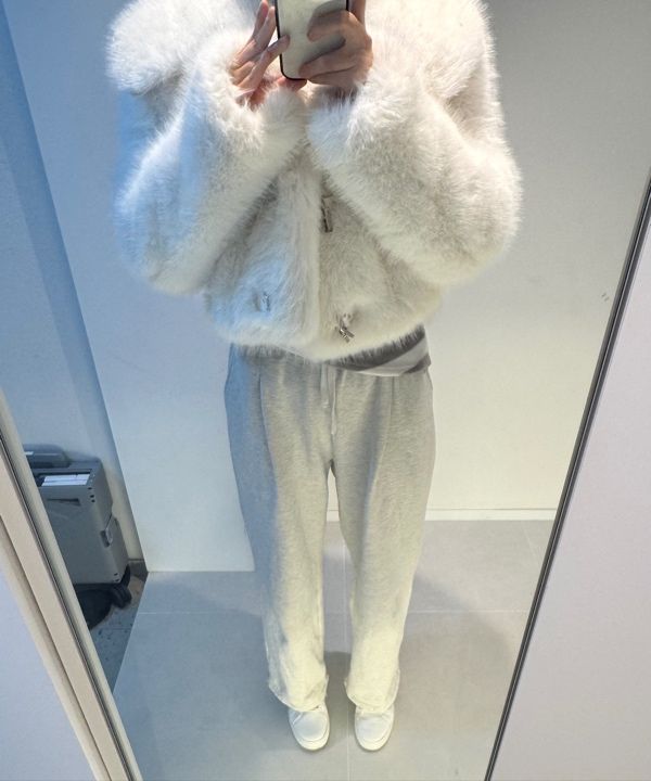 NOT YOUR ROSE ♥ Bebe sailor fur jacket/追跡付 7th Reorder]Bebe sailor fur jacket (Ivory) - Not your rose