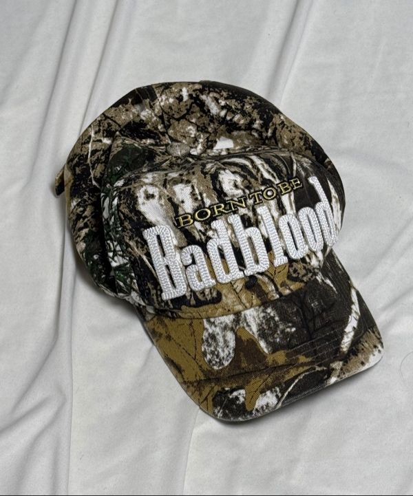 │BADBLOOD│ BORN TO BE Ball Cap Check Brown w-hat24-047 Badblood Born To Be Ball Cap - Check Brown – BBGSHOPHK