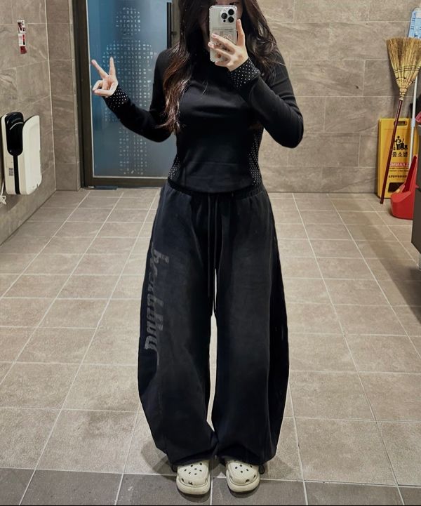 MUSINSA | BADBLOOD Sun Faded 2 Jogger - Black