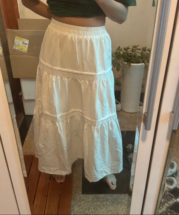 スカート Slim fit basic winter tiered banding long cancan skirt black Slim Fit Basic Winter Tiered Banding Long Cancan Skirt