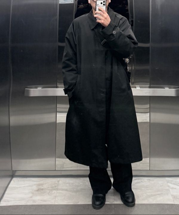 Macqio ブラック トレンチコート M ultimex washable trench coat – Macqlo