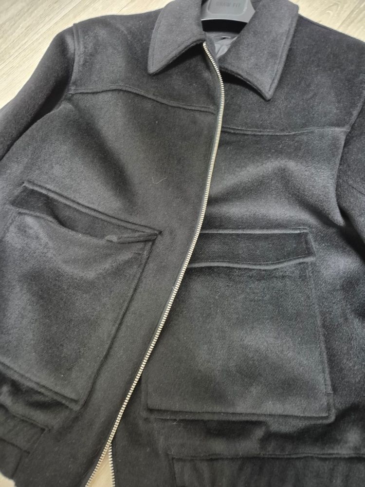 DRAW FIT Wool Blouson Jacket 黒 MUSINSA | DRAW FIT Wool zip-up big