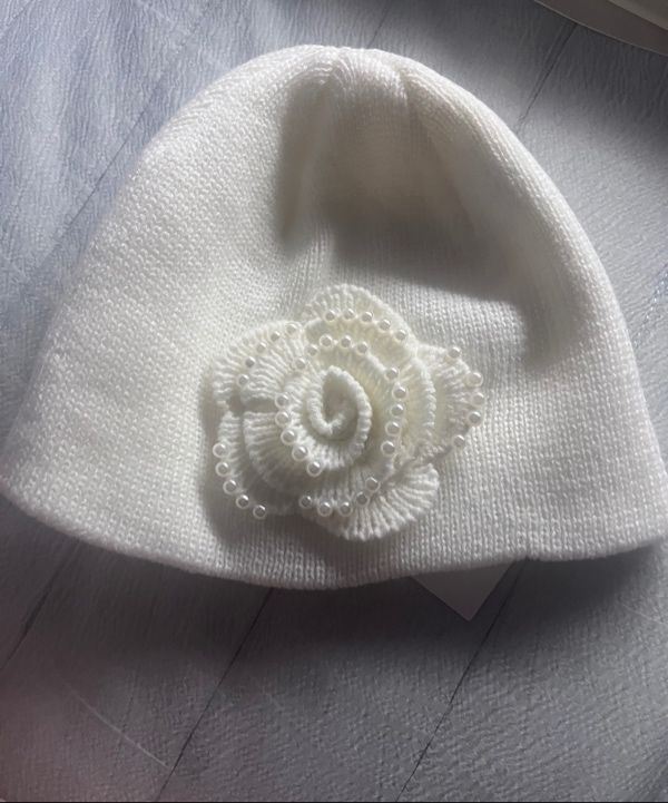 帽子 SETUPEXE PEARL CORSAGE BEANIE MUSINSA公式 | SETUP-EXE PEARL CORSAGE BEANIE / IVORY