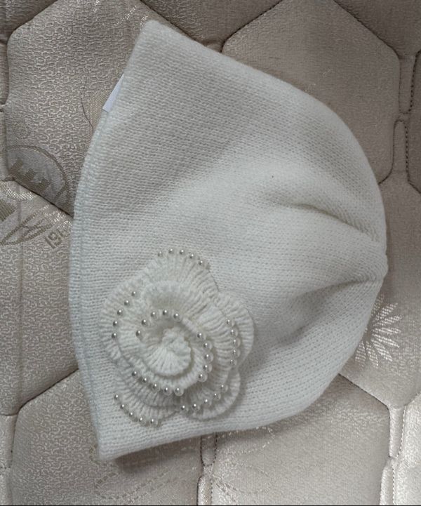 MUSINSA公式 | SETUPEXE PEARL CORSAGE BEANIE / IVORY