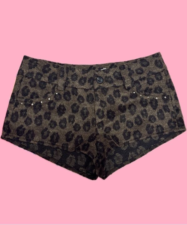 MUSINSA | SETUPEXE LEOPARD SHORT PANTS / BROWN