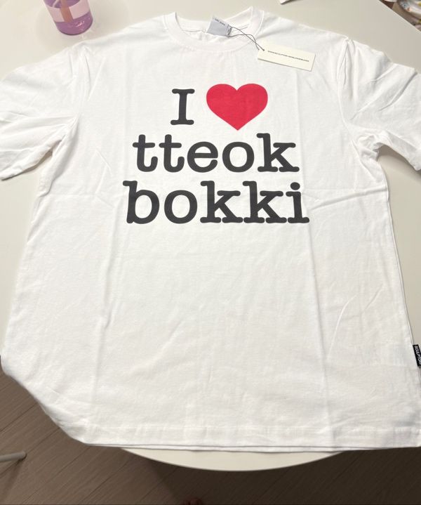 [オーバーフィット Tシャツ]SCULPTOR I Love tteokbokki Tee MUSINSA | SCULPTOR I Love tteokbokki Tee White