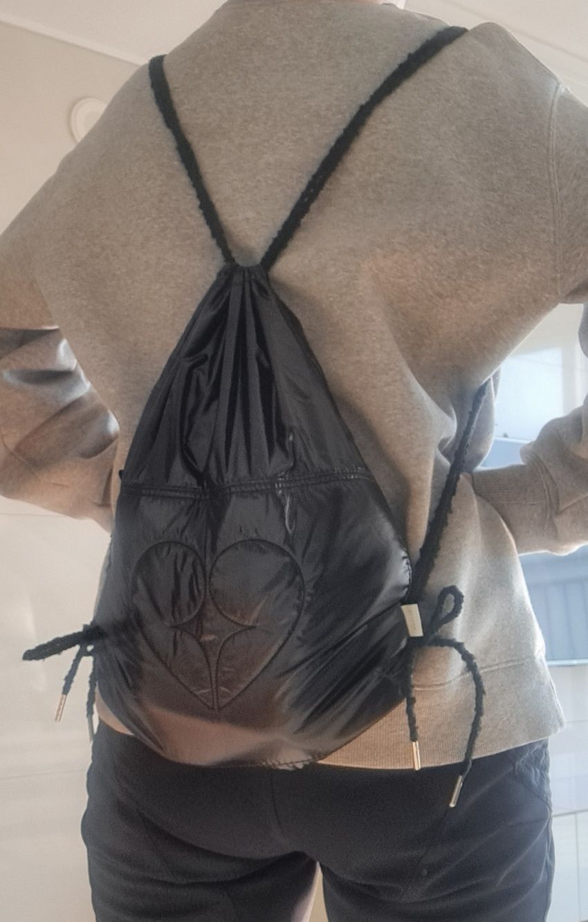 MUSINSA | fennec HEART STRING BAG - BLUE