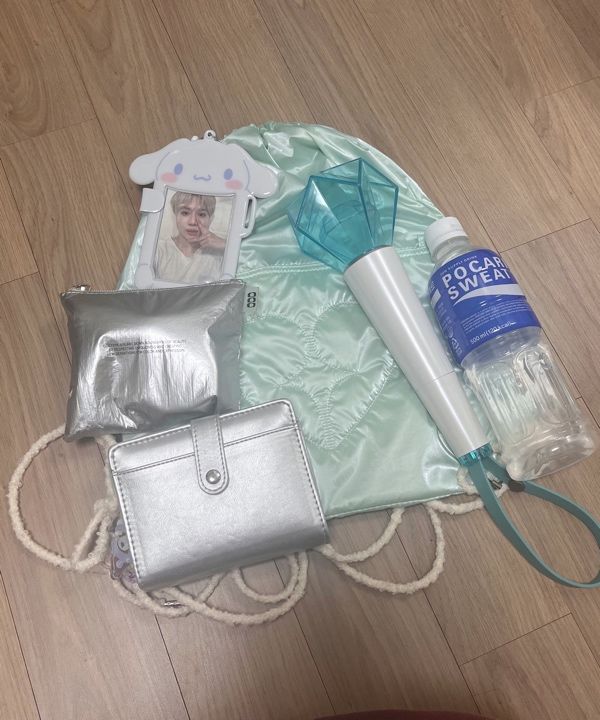 MUSINSA | fennec HEART STRING BAG - BLUE