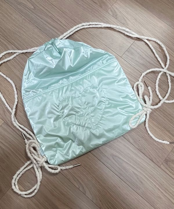 MUSINSA | fennec HEART STRING BAG - BLUE