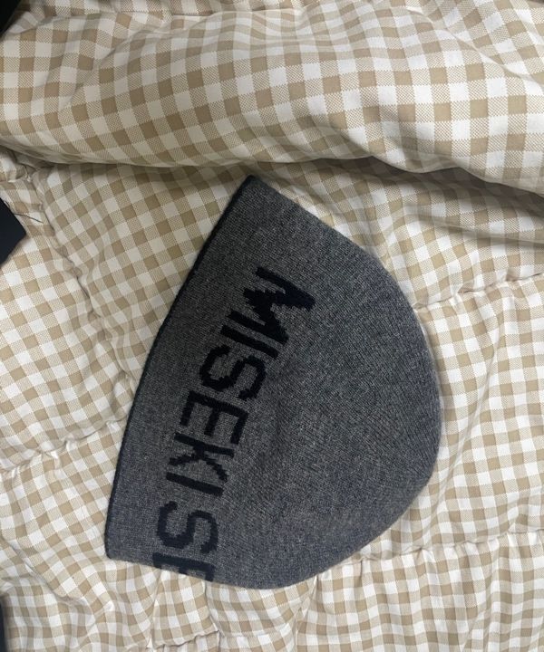 MISEKI SEOUL ロゴニットビーニー MUSINSA公式 | MISEKI SEOUL knit beanie BLACK