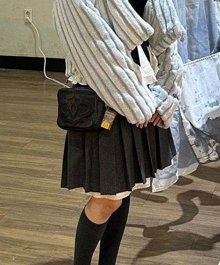 スカート crank Layered Wool Pleated Skirt MUSINSA | CRANK Layered Wool Pleated Skirt_Gray