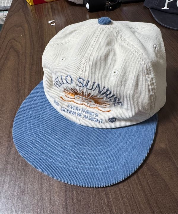 キャップ Hello Sunrise Corduroy Arch Logo 6Panel CapBeige Blue HS44C New available🌞🧡 Corduroy Arch Logo 6Panel Cap Color