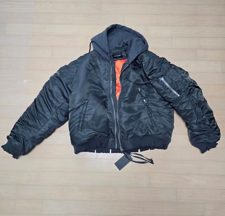 MUSINSA公式 | EASY NO EASY ディストロイドシャーリングフードMA-1