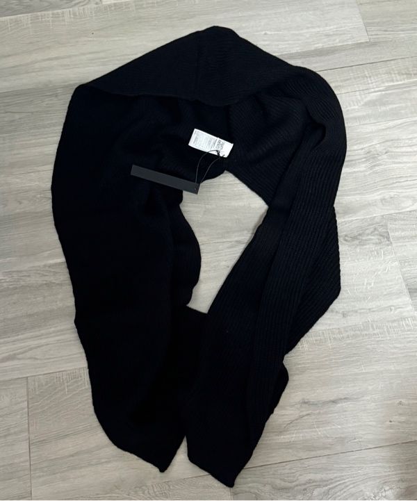 ◇PARTIMENTO◇ Wool Hoodie Muffler Black MUSINSA | PARTIMENTO Our hoodie muffler black