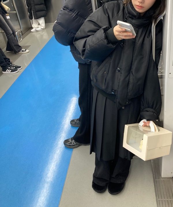 MUSINSA公式 | PARTIMENTO 1950 N2B ミリタリーショートパーカー ブラック