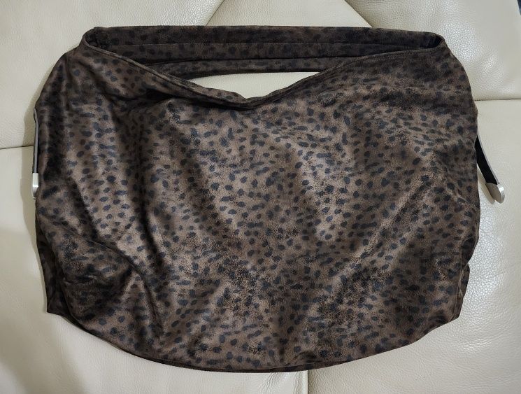 MUSINSA | SAND MUSEUM CACTUS HOBO BAG [Leopard Brown]