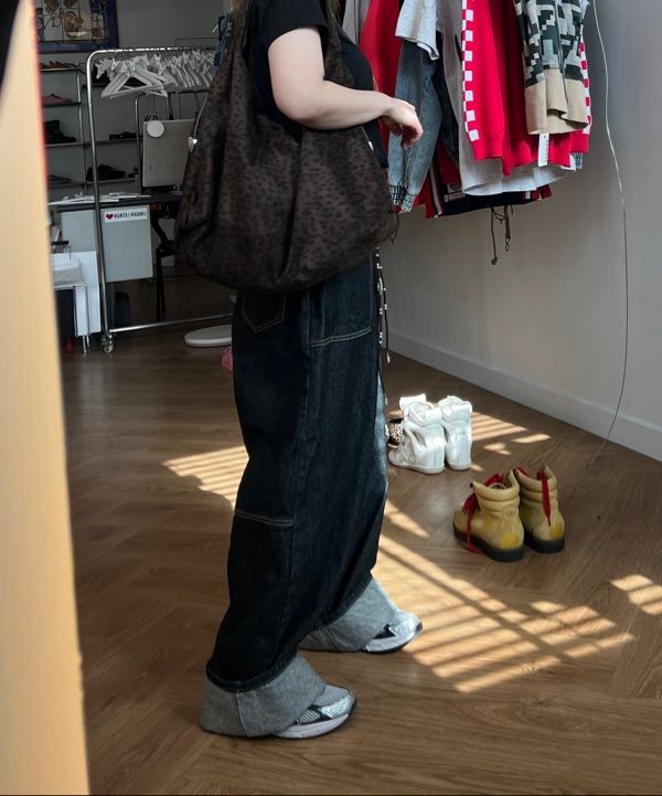 MUSINSA | SAND MUSEUM CACTUS HOBO BAG [Leopard Brown]