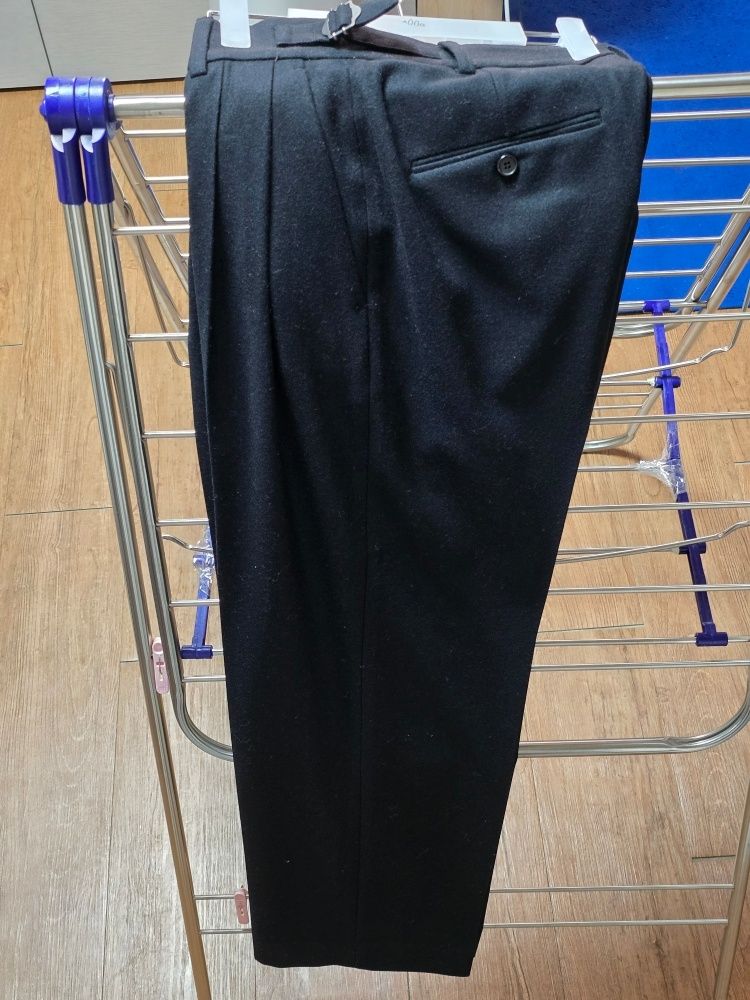 MUSINSA | ANOTHER OFFICE Santiago Mild Slacks (Black)