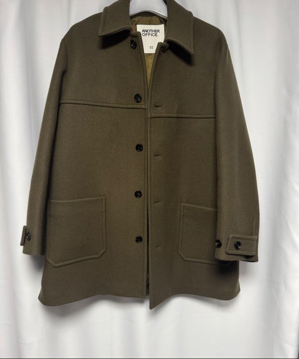 MUSINSA公式 | ANOTHER OFFICE Maverick Car Coat (Olive)
