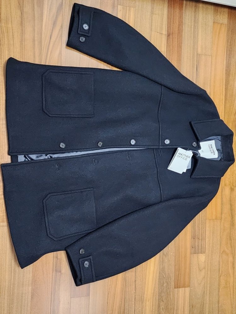 MUSINSA公式 | ANOTHER OFFICE Maverick Car Coat (Black)