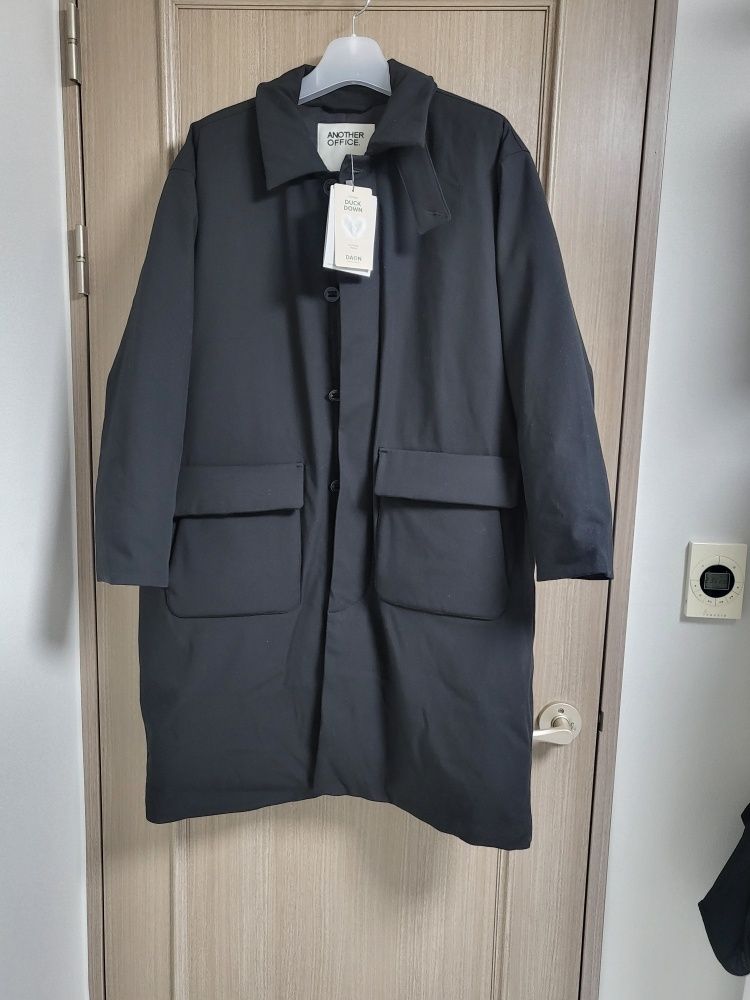 MUSINSA | ANOTHER OFFICE Ample Down Long Coat (Black)