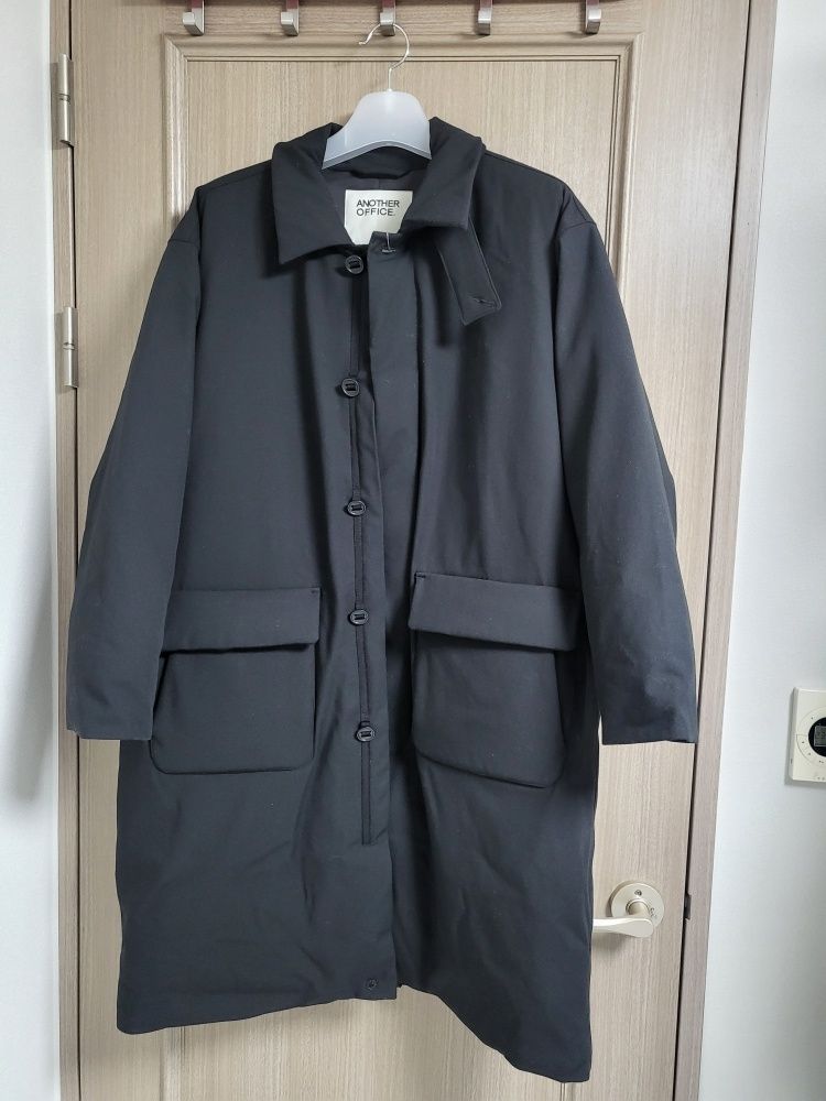 MUSINSA | ANOTHER OFFICE Ample Down Long Coat (Black)