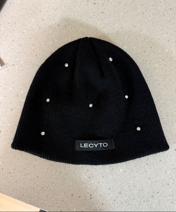 ★正規品★ 【LECYTO】 Cubic Logo BeanieBlack 韓国大人気 LECYTO | For @enhypen • Cubic Logo Beanie_[Black] #enhypen