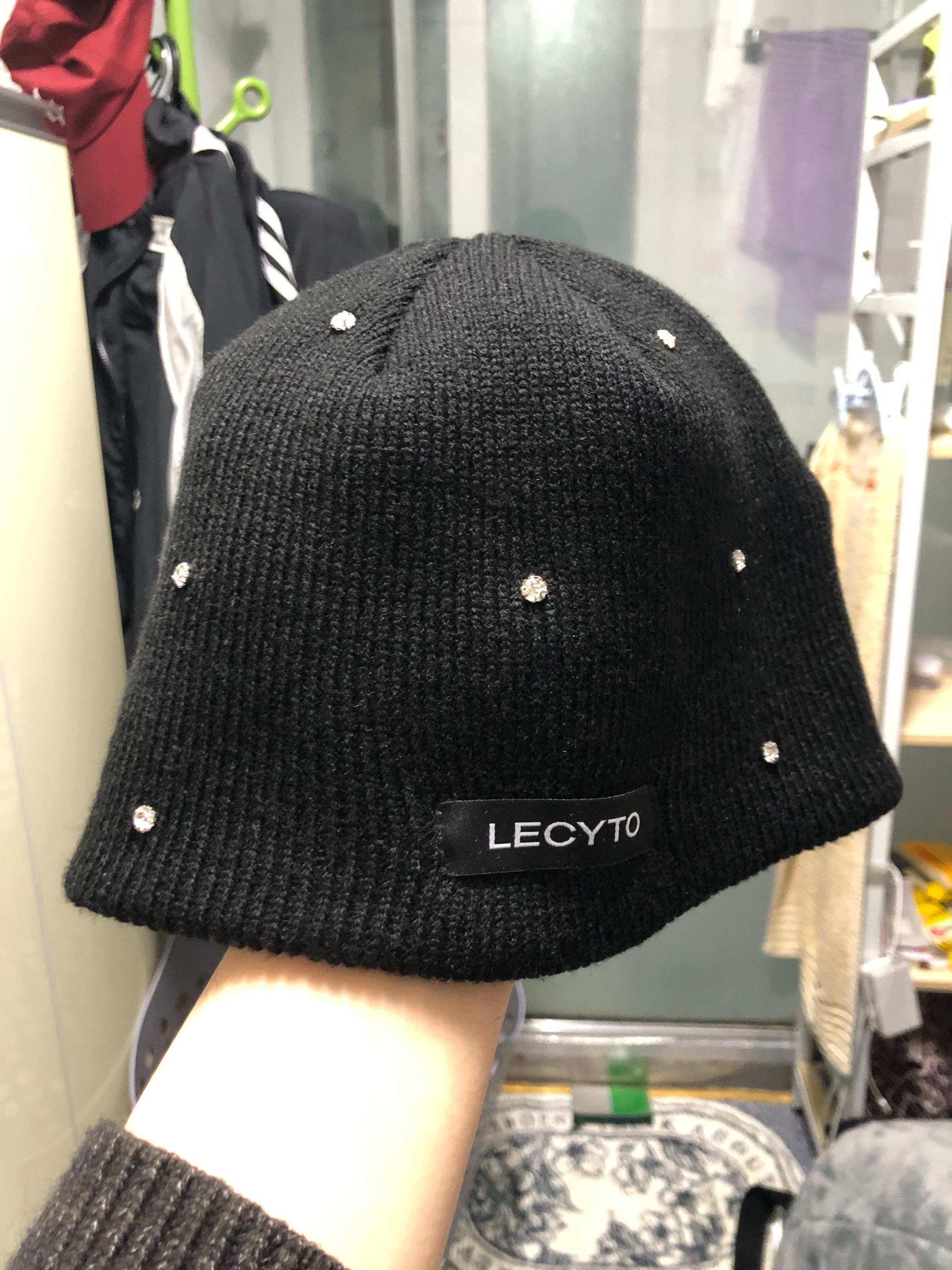 ★正規品★ 【LECYTO】 Cubic Logo BeanieBlack 韓国大人気 MUSINSA公式 | LECYTO Cubic Logo Beanie_[Black]