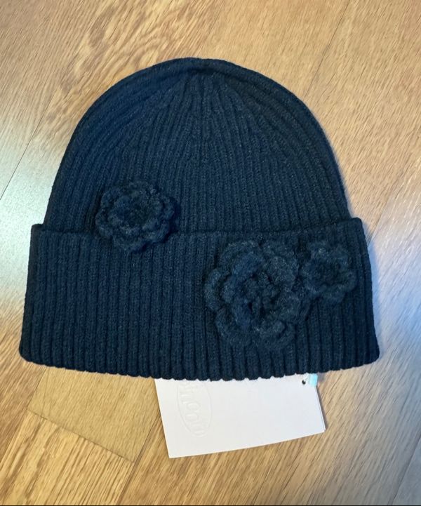 MUSINSA公式 | SINOON Flower Beanie (Black)