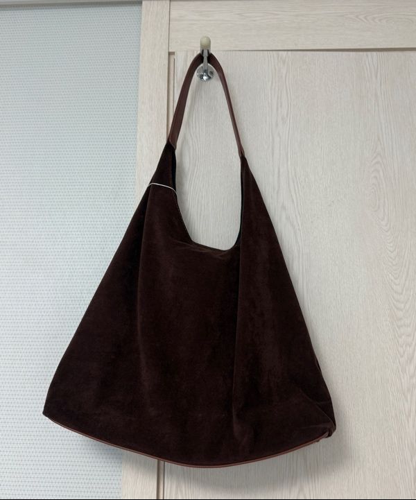 MUSINSA公式 | DUMARO Merci Suede Shoulder Bag / Coffee
