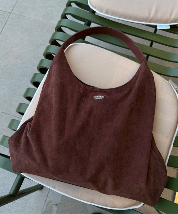 MUSINSA | DUMARO Merci Suede Shoulder Bag / Black