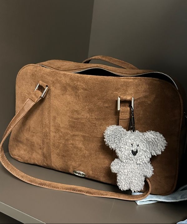 MUSINSA | DUMARO Journey Big Shoulder Bag / Suede Brown