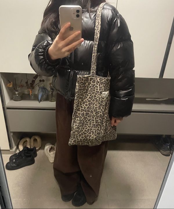 MUSINSA | MATIN KIM MATIN LEOPARD ECOBAG IN MIX