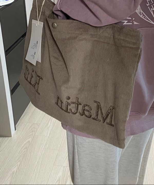 MUSINSA | MATIN KIM MATIN CORDUROY MIDDLE ECOBAG IN PINK