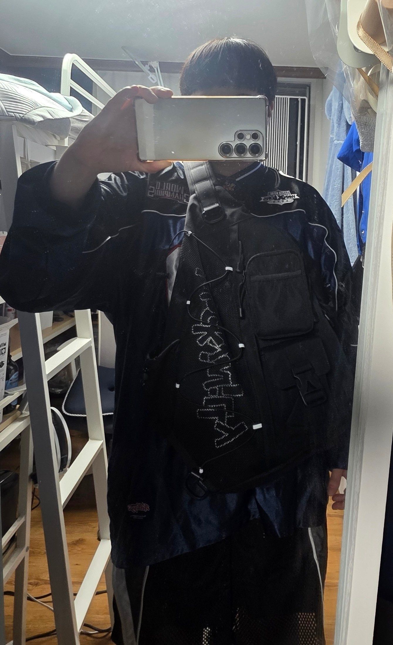 MUSINSA | WACKY WILLY [25SS] Mesh String Utility Bag Black