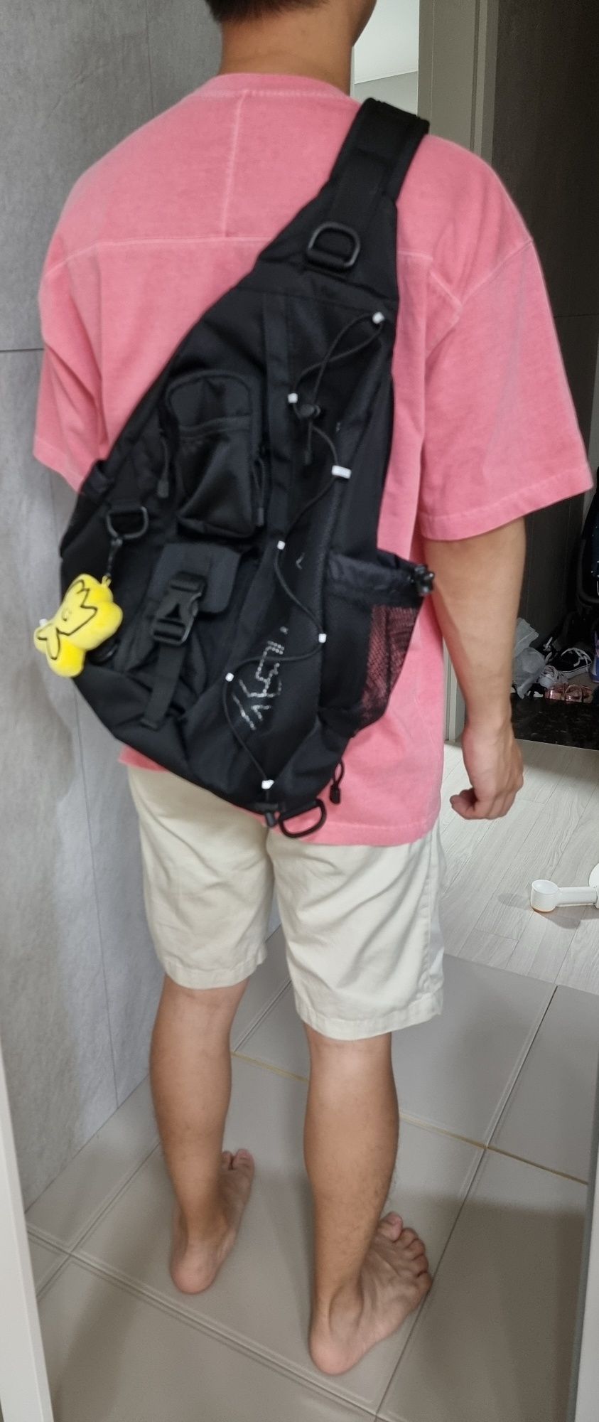 ショルダーバッグ WACKY WILLY Mesh String Utility Bag MUSINSA | WACKY WILLY [25SS] Mesh String Utility Bag Black