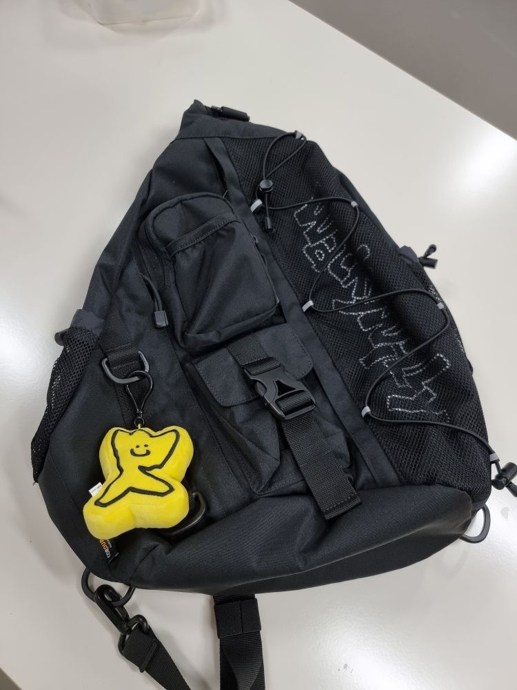 【Wacky WiLLy ワッキーウィリー】Mesh String Messenger Bag MUSINSA | WACKY WILLY [25SS] Mesh String Messenger Bag Black