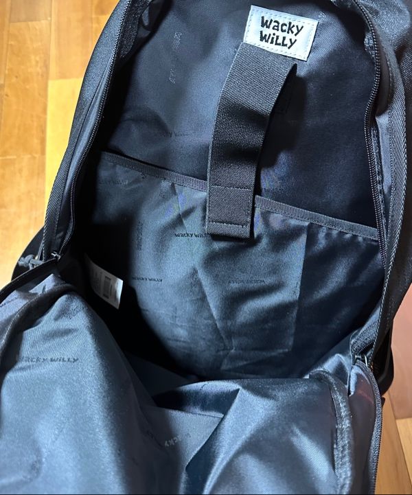 MUSINSA | WACKY WILLY [25SS] Mesh String Backpack Black