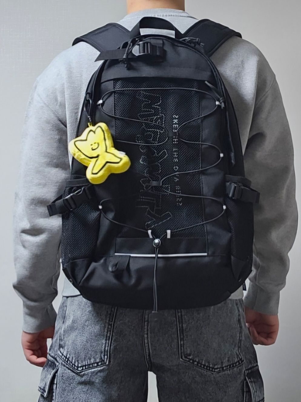 バックパック・リュック [WACKYWILLY] Mesh String Backpack (Black) MUSINSA公式 | WACKY WILLY [25SS] Mesh String Backpack Black