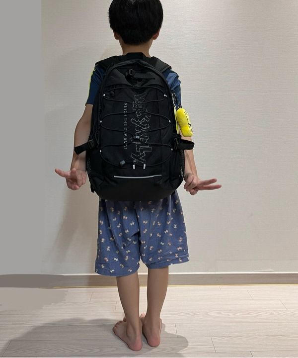 MUSINSA公式 | WACKY WILLY [25SS] Mesh String Backpack Black
