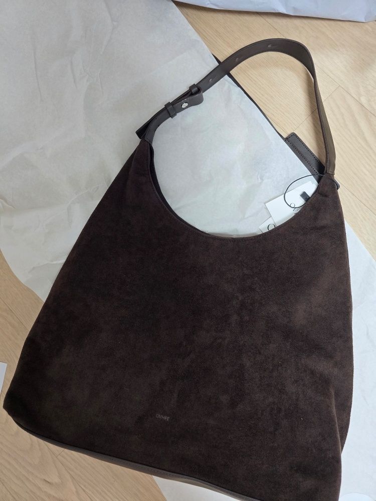 MUSINSA | OVHEE Flume Suede Hobo Bag (3 colors)