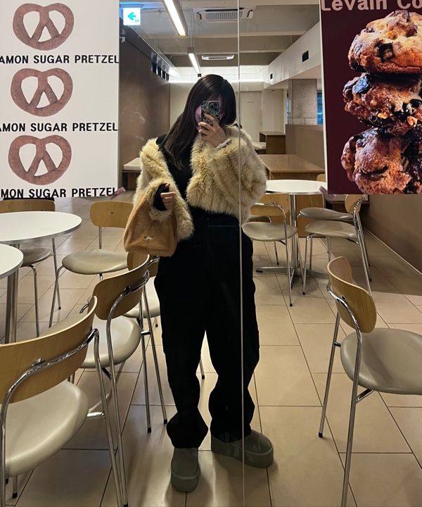 ★GENERAL IDEA★ No-collar fur jacket BEIGE WBD4L09520 WBD4L MUSINSA | GENERAL IDEA Nokara Fur Jacket [BEIGE] / WBD4L09520