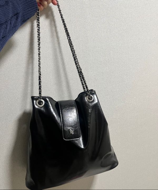 [GENERAL IDEA] Eco Leather Mini Bucket Shoulder Bag 韓国人気 GENERAL IDEA】GNRL Eco-Leather ミニバケットバック (GENERAL